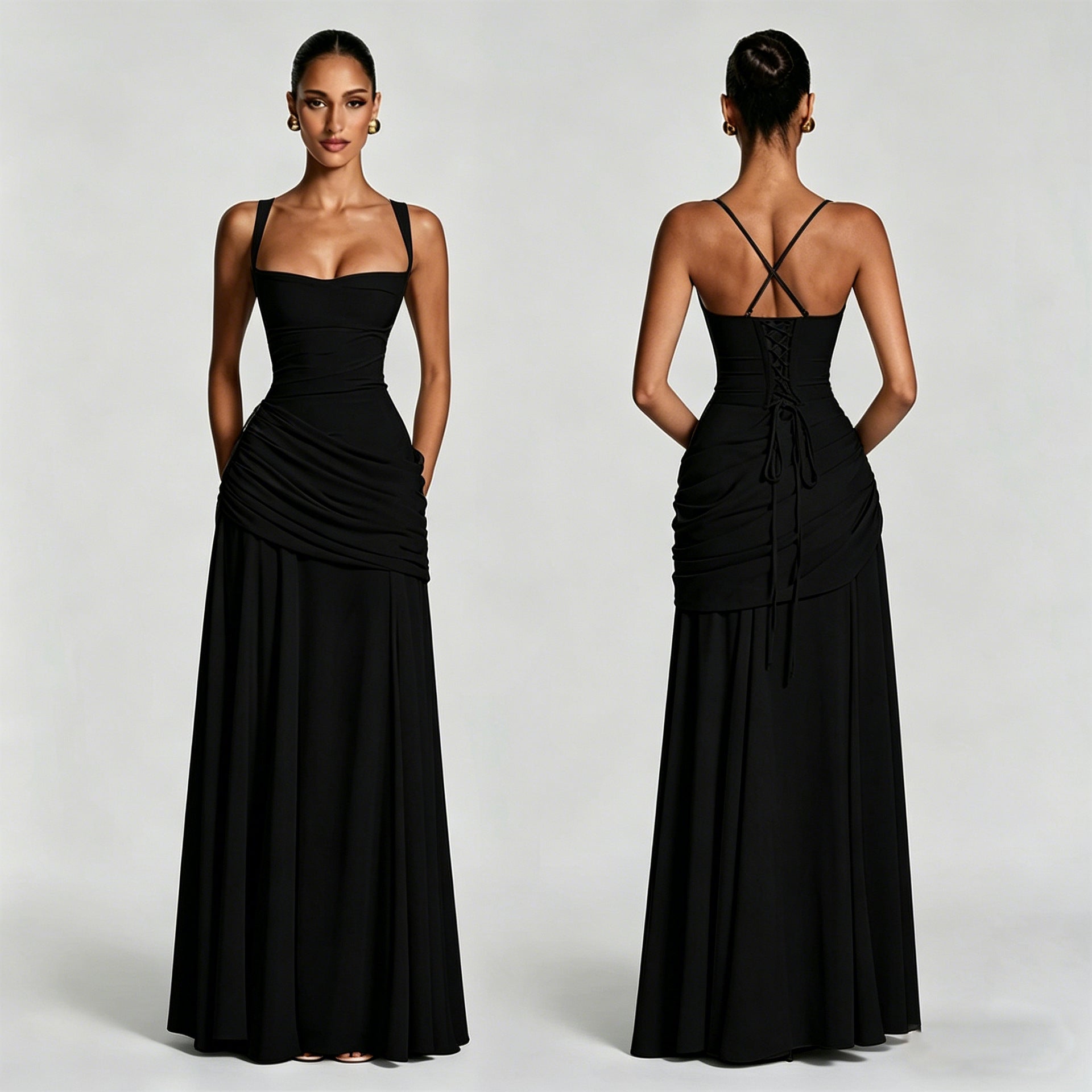 Elegant Chiffon Bodycon Dress
