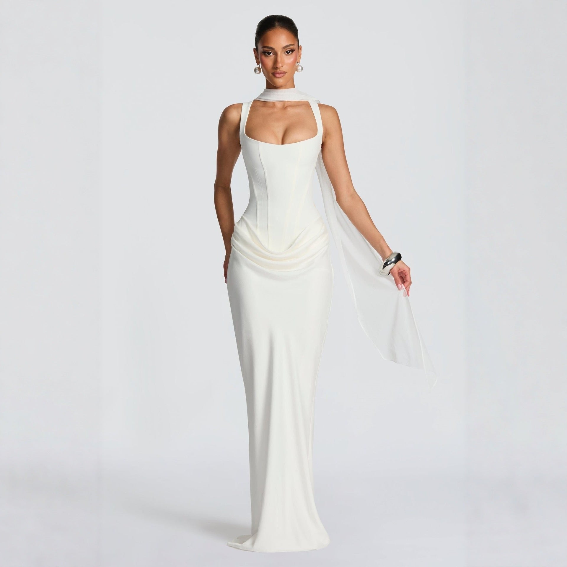 Womens Slim Fit Fishtail Knit Dress